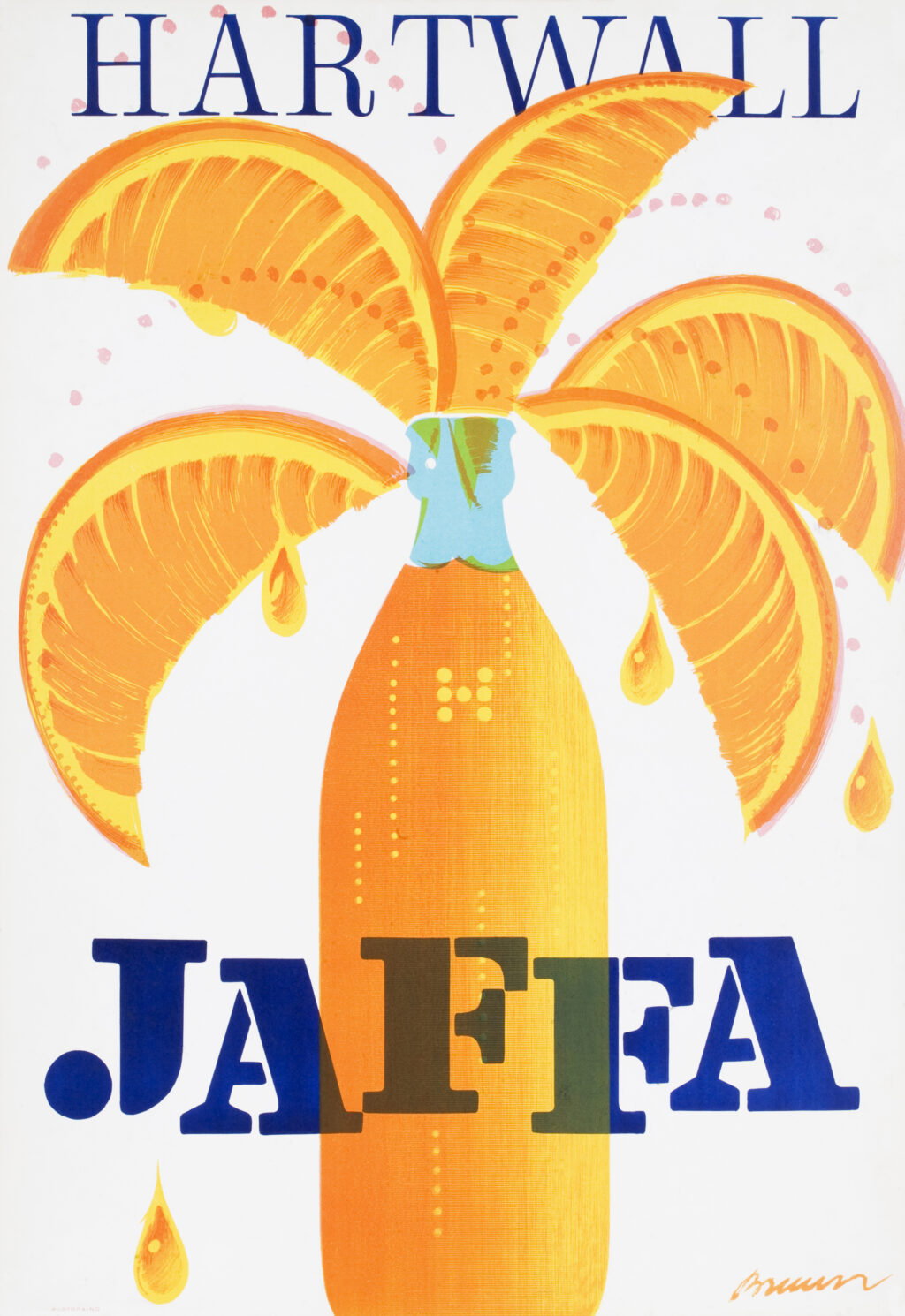 Erik Bruunin suunnittelema Jaffa-juliste.